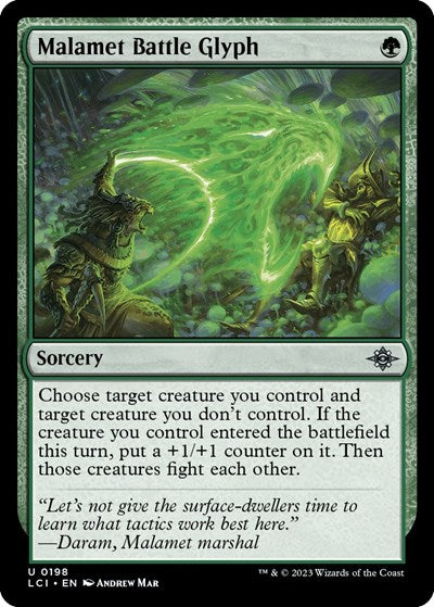 Malamet Battle Glyph (The Lost Caverns of Ixalan) Light Play
