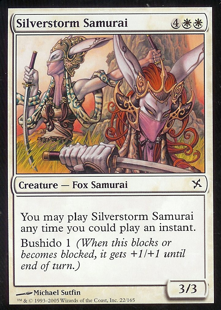 Silverstorm Samurai (Betrayers of Kamigawa) Light Play