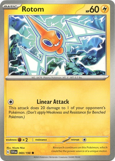 Rotom - 069 (Scarlet and Violet: Base Set) Light Play Reverse Holofoil