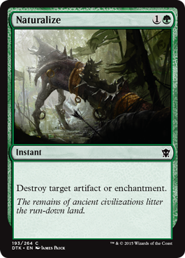Naturalize (Dragons of Tarkir) Light Play