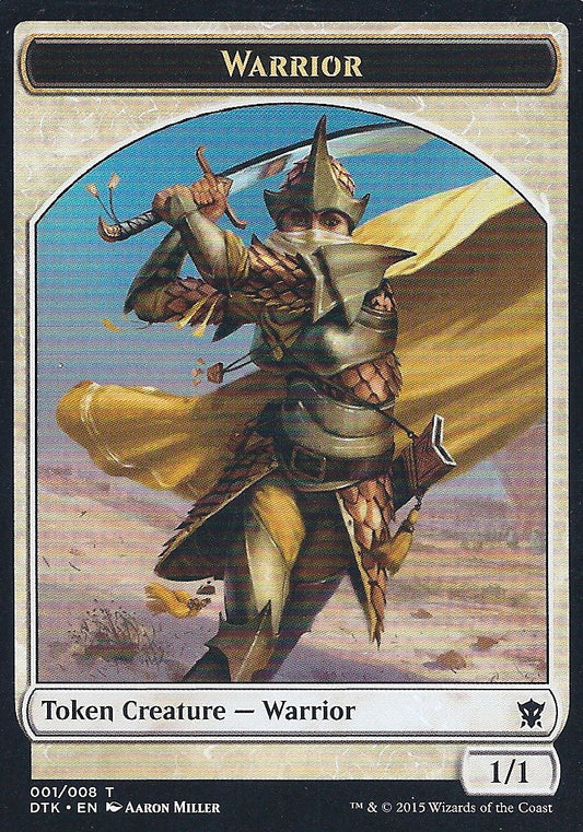 Warrior Token (Dragons of Tarkir) Light Play