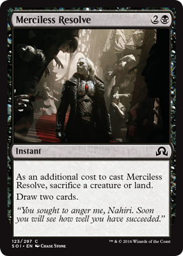Merciless Resolve (Shadows Over Innistrad) Light Play