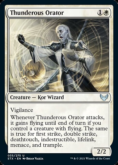 Thunderous Orator (Strixhaven) Light Play
