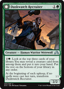 Duskwatch Recruiter (Krallenhorde Howler) (Shadows Over Innistrad) Medium Play