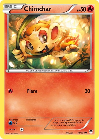 Chimchar (Plasma Storm) Damaged / Poor