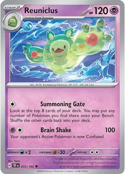 Reuniclus - 072 (SV05: Temporal Forces) Light Play