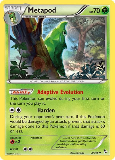 Metapod (XY - Flashfire) Light Play