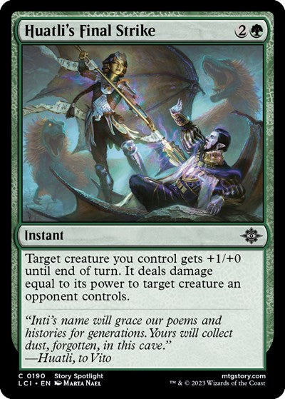 Huatli's Final Strike (The Lost Caverns of Ixalan) Light Play Foil