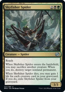 Skyfisher Spider (The Brothers' War) Light Play Foil