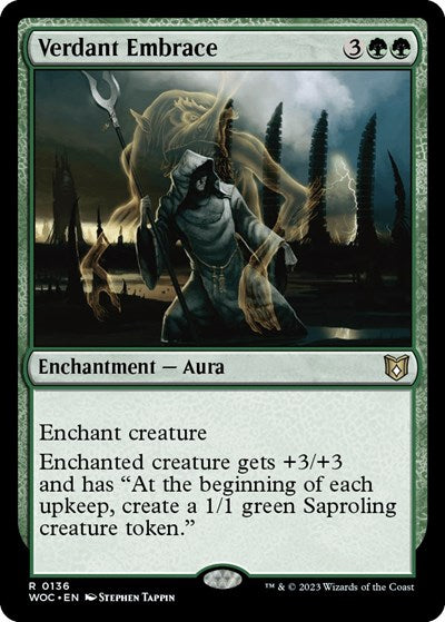 Verdant Embrace (Commander: Wilds of Eldraine) Light Play