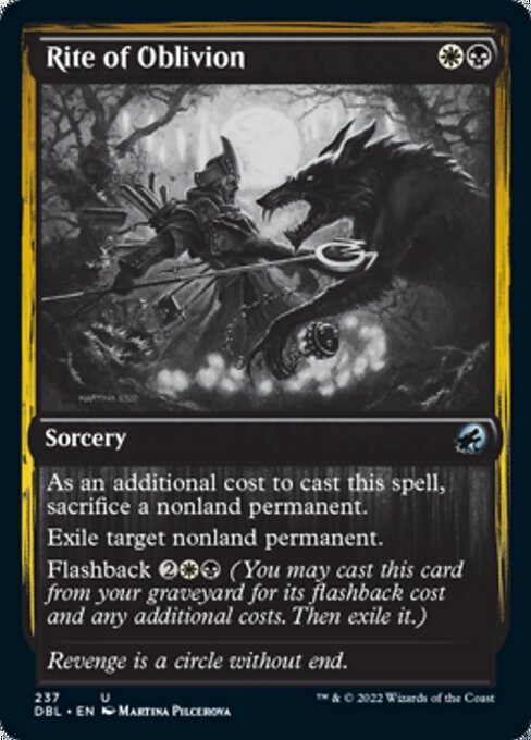 Rite of Oblivion (Innistrad: Double Feature) Light Play