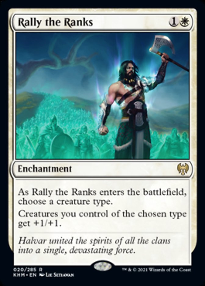 Rally the Ranks (Kaldheim) Light Play Foil