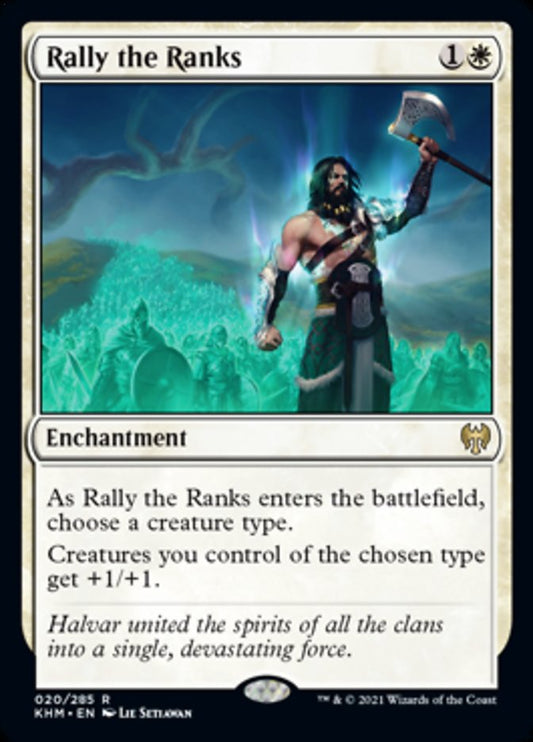 Rally the Ranks (Kaldheim) Light Play Foil