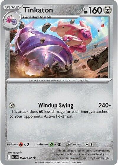 Tinkaton (ME01: Mega Evolution) Light Play Reverse Holofoil