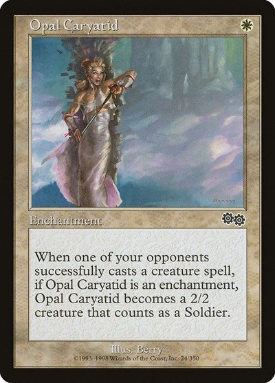 Opal Caryatid (Urza's Saga) Light Play