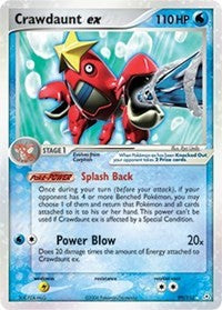 Crawdaunt ex (Holon Phantoms) Damaged / Poor Holofoil