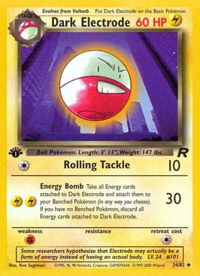 Dark Electrode (Team Rocket) Medium Play Unlimited