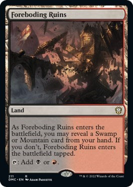 Foreboding Ruins (Commander: Dominaria United) Light Play