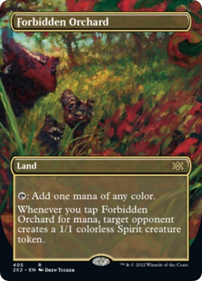 Forbidden Orchard (Borderless) (Double Masters 2022) Light Play Foil