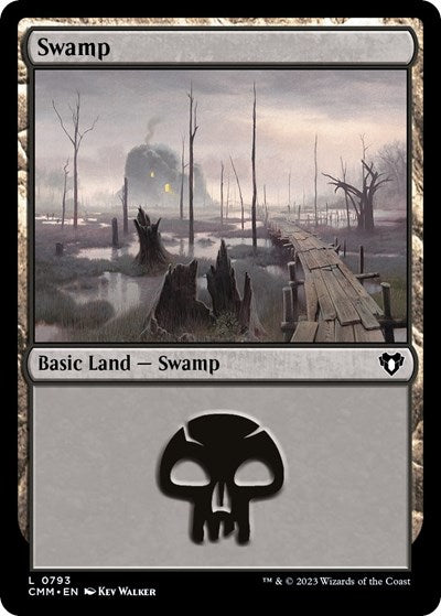 Swamp (0793) (Commander Masters) Light Play