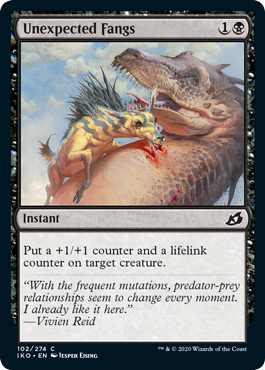 Unexpected Fangs (Ikoria: Lair of Behemoths) Light Play Foil