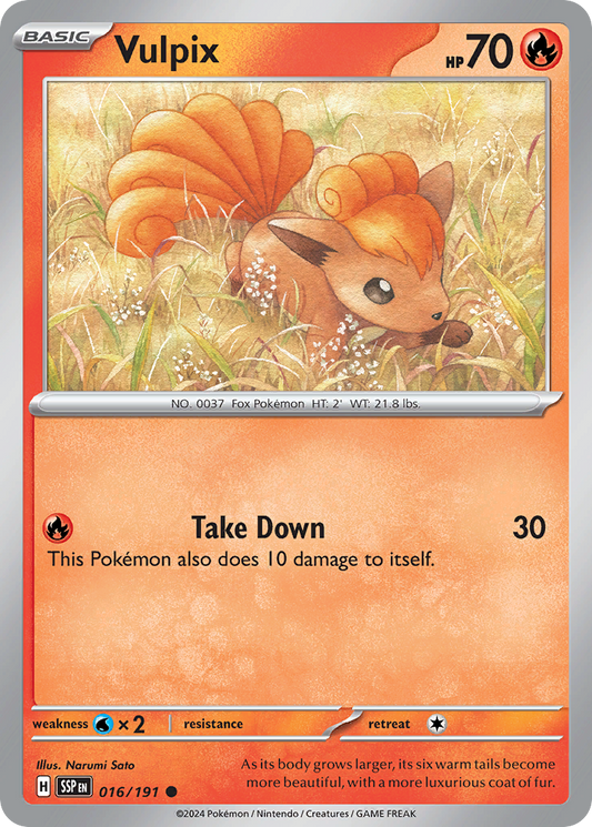 Vulpix (SV08: Surging Sparks) Light Play