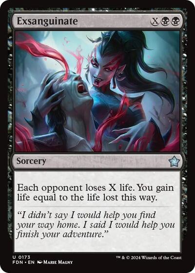 Exsanguinate (Foundations) Light Play Foil