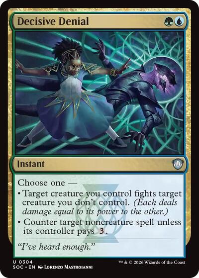 Decisive Denial (Commander: Secrets of Strixhaven) Light Play