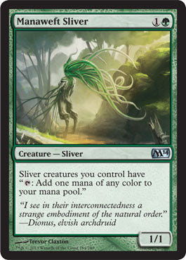 Manaweft Sliver (Magic 2014 Core Set) Light Play