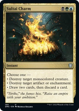 Sultai Charm (Commander: Dominaria United) Light Play