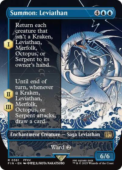 Summon: Leviathan (Borderless) (Universes Beyond: FINAL FANTASY) Light Play