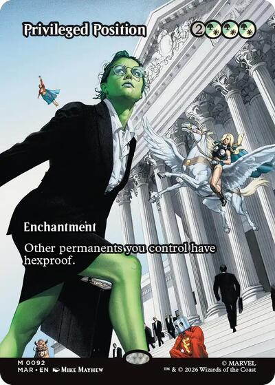 Privileged Position (Borderless) (Marvel Eternal-Legal) Light Play