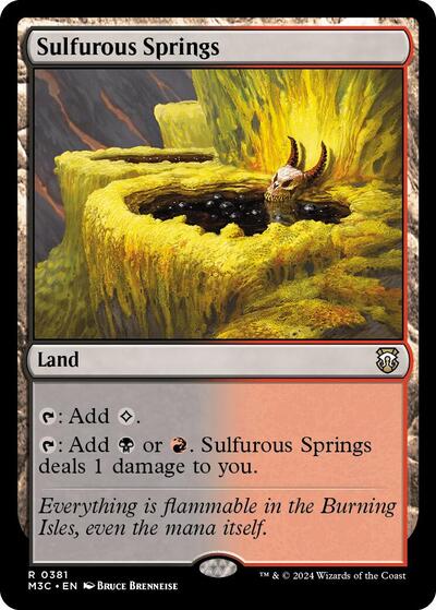 Sulfurous Springs (Commander: Modern Horizons 3) Light Play