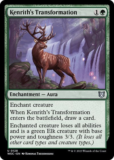 Kenrith's Transformation (Commander: Wilds of Eldraine) Light Play