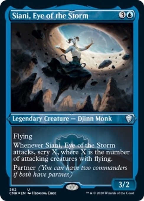 Siani, Eye of the Storm (Foil Etched) (Commander Legends) Light Play Foil