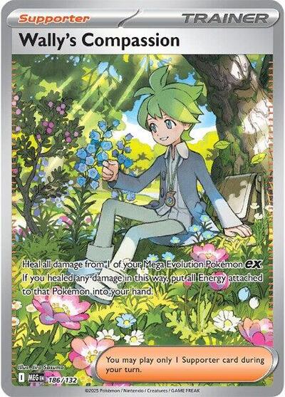 Wally's Compassion - 186 (ME01: Mega Evolution) Light Play Holofoil