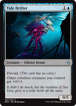 Tide Drifter (Battle for Zendikar) Medium Play