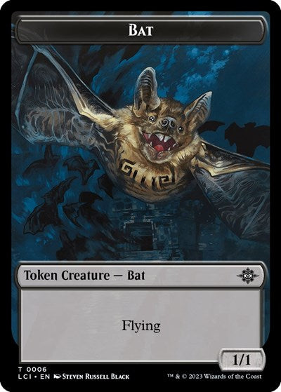 Bat Token (The Lost Caverns of Ixalan) Light Play