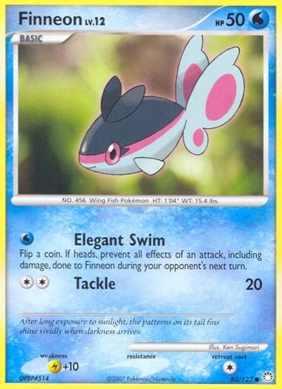 Finneon (Mysterious Treasures) Medium Play Reverse Holofoil