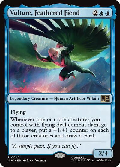 Vulture, Feathered Fiend (Commander: Marvel Super Heroes) Light Play Foil