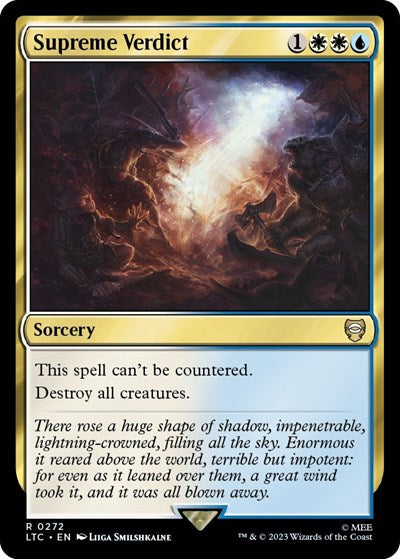 Supreme Verdict (Commander: The Lord of the Rings: Tales of Middle-earth) Light Play