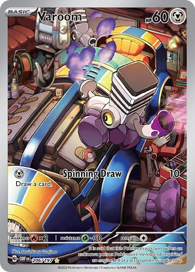 Varoom - 206 (Scarlet and  Violet: Obsidian Flames) Light Play Holofoil