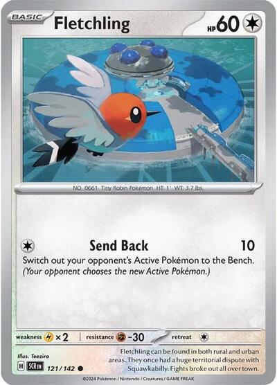 Fletchling (SV07: Stellar Crown) Light Play