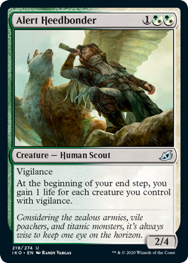 Alert Heedbonder (Ikoria: Lair of Behemoths) Light Play Foil