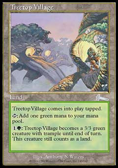 Treetop Village (Urza's Legacy) Medium Play