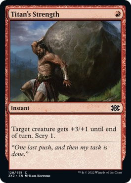 Titan's Strength (Double Masters 2022) Light Play