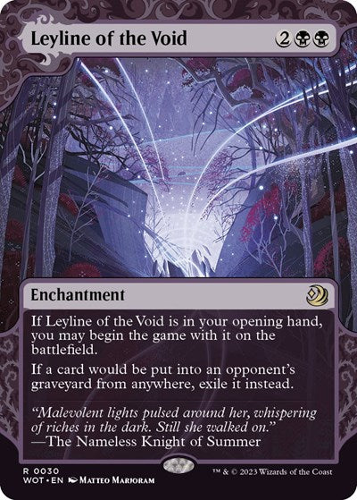 Leyline of the Void (Wilds of Eldraine: Enchanting Tales) Light Play