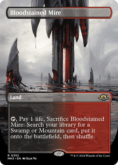 Bloodstained Mire (Borderless) (Modern Horizons 3) Near Mint Foil