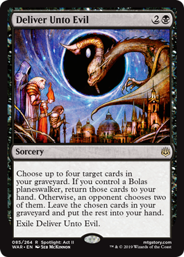Deliver Unto Evil (War of the Spark) Light Play