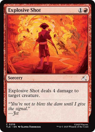 Explosive Shot (Avatar: The Last Airbender: Eternal-Legal) Light Play Foil